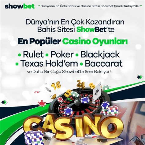 Showbet Bahis Alanları